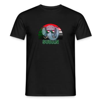 Sudan - Men's T-Shirt - black - Front - AI Model Male 178 light (178cm)