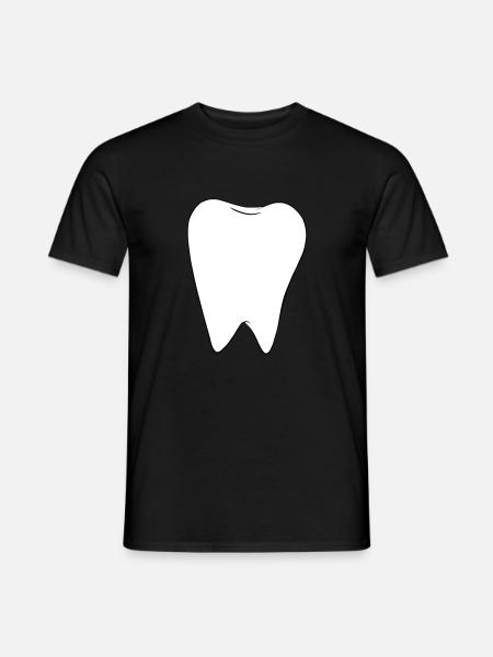 White tooth - Men's T-Shirt - black