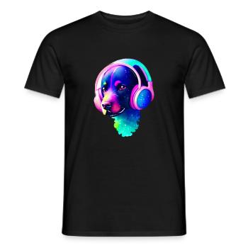 Labradorbesitzer Labrador Retriever Hundewelpe - Männer T-Shirt - Schwarz - Vorne - AI Model Male 178 light (178cm)
