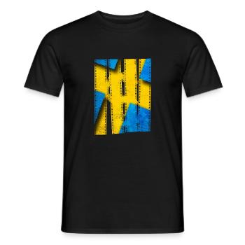 Schweden Schweden Flagge national norden skandinavia - Männer T-Shirt - Schwarz - Vorne - AI Model Male 178 light (178cm)