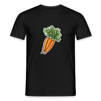 Möhren Bund - Männer T-Shirt - Schwarz - Vorne - AI Model Male 178 light (178cm)