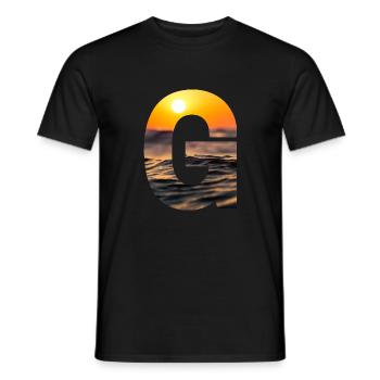 G - Männer T-Shirt - Schwarz - Vorne - AI Model Male 178 light (178cm)