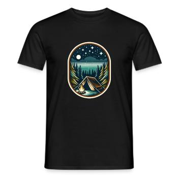 Camp - Men's T-Shirt - black - Front - AI Model Male 178 light (178cm)