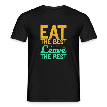 Mangez le meilleur - T-shirt homme - noir - Devant - AI Model Male 178 light (178cm)