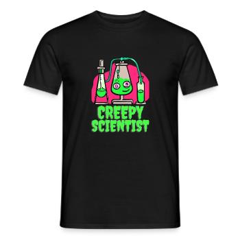 Gruselige Wissenschaft - Männer T-Shirt - Schwarz - Vorne - AI Model Male 178 light (178cm)