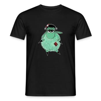 Wolly Sheepling Halloween Monster - Men's T-Shirt - black - Front - AI Model Male 178 light (178cm)