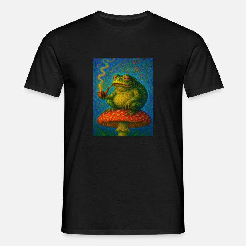 Smoking Toad - Men's T-Shirt - black