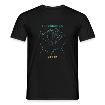 Patentanten Club - Männer T-Shirt - Schwarz - Vorne - AI Model Male 178 light (178cm)