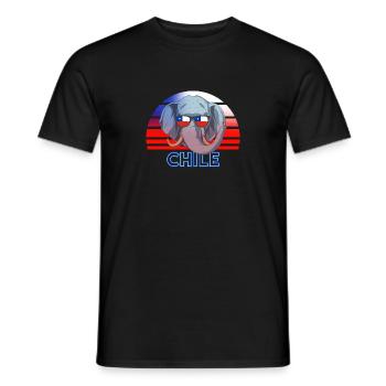 Chile - Männer T-Shirt - Schwarz - Vorne - AI Model Male 178 light (178cm)