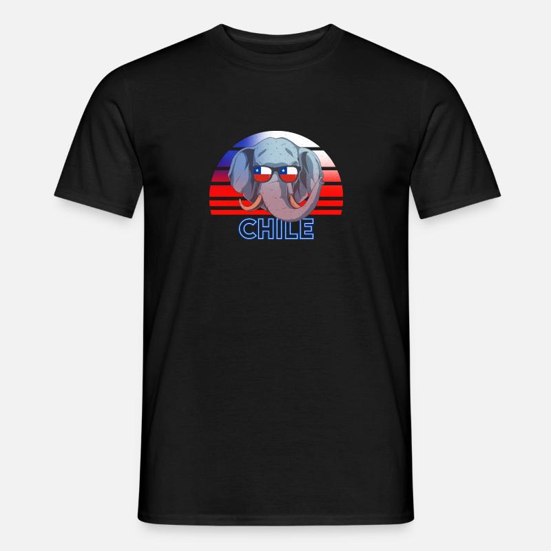 Chile - Männer T-Shirt - Schwarz