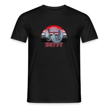 Ägypten - Männer T-Shirt - Schwarz - Vorne - AI Model Male 178 light (178cm)