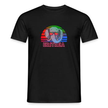 Eritrea - Männer T-Shirt - Schwarz - Vorne - AI Model Male 178 light (178cm)