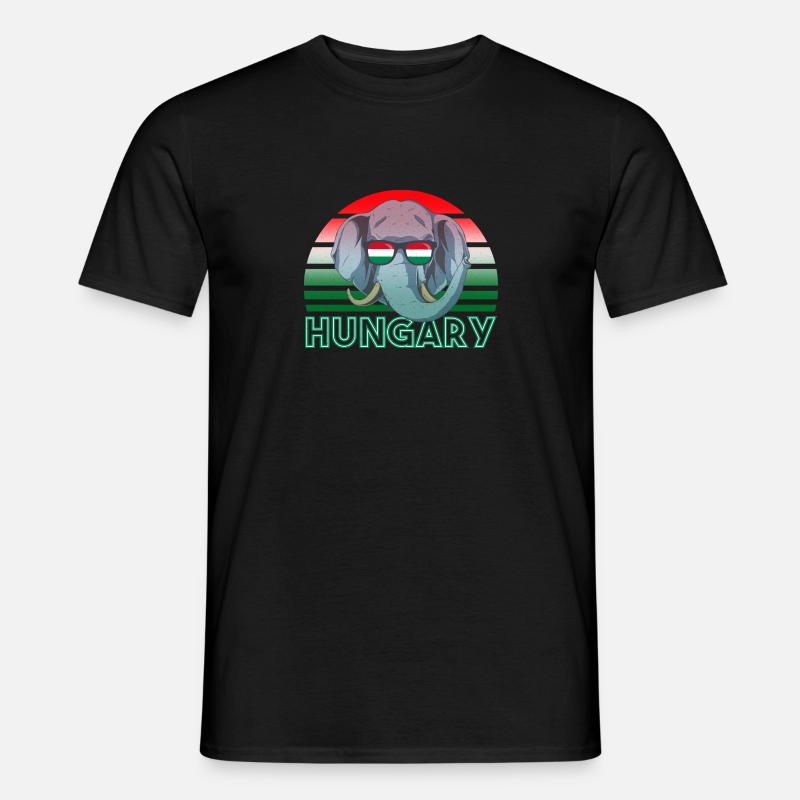 Ungarn - Männer T-Shirt - Schwarz