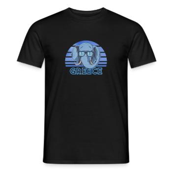 Griechenland - Männer T-Shirt - Schwarz - Vorne - AI Model Male 178 light (178cm)