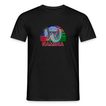 Namibia - Männer T-Shirt - Schwarz - Vorne - AI Model Male 178 light (178cm)