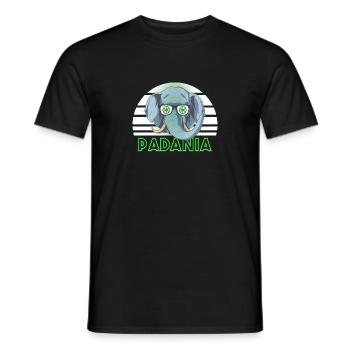 Padanie - T-shirt homme - noir - Devant - AI Model Male 178 light (178cm)