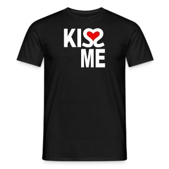 Kiss Me - Kiss Me - Men's T-Shirt - black - Front - AI Model Male 178 light (178cm)