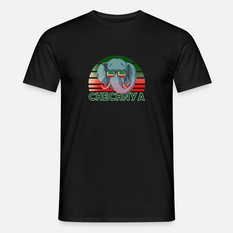 Tschetschenien - Männer T-Shirt - Schwarz