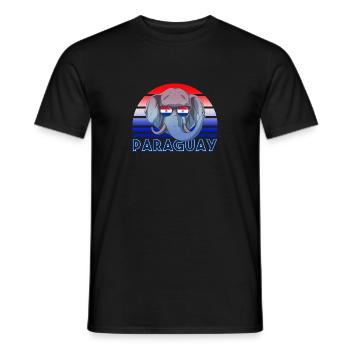 Paraguay - Männer T-Shirt - Schwarz - Vorne - AI Model Male 178 light (178cm)