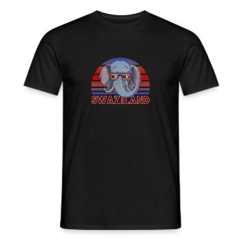 Swasiland - Männer T-Shirt - Schwarz - Vorne - AI Model Male 178 light (178cm)