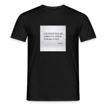 Zitat Traum - Männer T-Shirt - Schwarz - Vorne - AI Model Male 178 light (178cm)