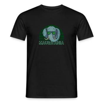 Mauritania - Men's T-Shirt - black - Front - AI Model Male 178 light (178cm)