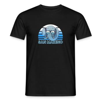 Saint-Marin - T-shirt homme - noir - Devant - AI Model Male 178 light (178cm)