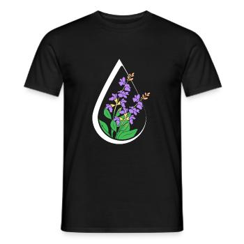 Huile essentielle - T-shirt homme - noir - Devant - AI Model Male 178 light (178cm)