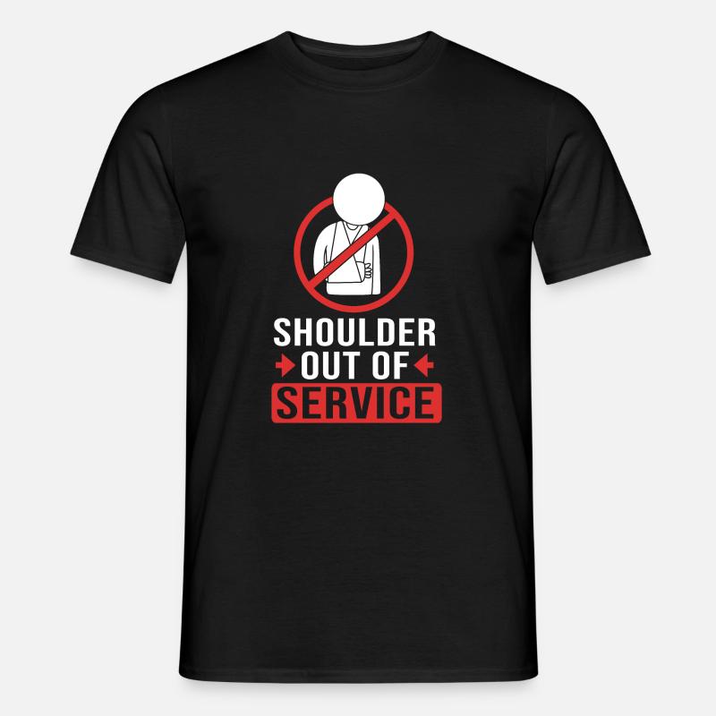 Gebrochener Arm Knochen Knochenbruch - Männer T-Shirt - Schwarz