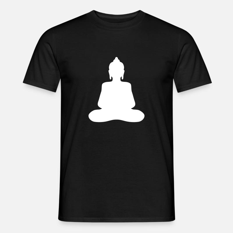 Buddha - Männer T-Shirt - Schwarz