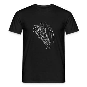 Eishockey Eis Hockey Wintersport Winter Geschenk - Männer T-Shirt - Schwarz - Vorne - AI Model Male 178 light (178cm)
