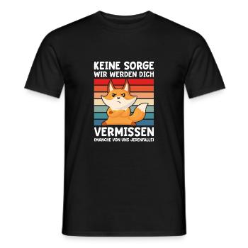 Jobwechsel Lustiges Kollege Geschenk Abschied - Männer T-Shirt - Schwarz - Vorne - AI Model Male 178 light (178cm)