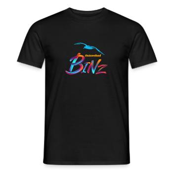 Binz-Ostseebad-Möwe - Männer T-Shirt - Schwarz - Vorne - AI Model Male 178 light (178cm)