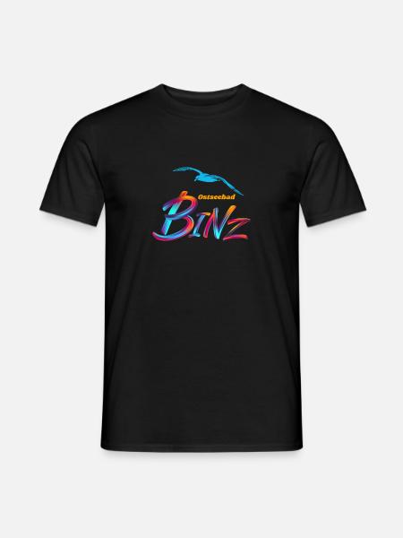 Binz-Ostseebad-Möwe - Männer T-Shirt - Schwarz