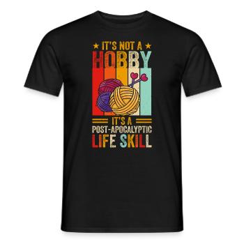 Stricken ist eine Lebenseinstellung - Männer T-Shirt - Schwarz - Vorne - AI Model Male 178 light (178cm)