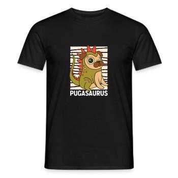 geschenk - mops pug hundeliebhaber pugasaurus - Männer T-Shirt - Schwarz - Vorne - AI Model Male 178 light (178cm)