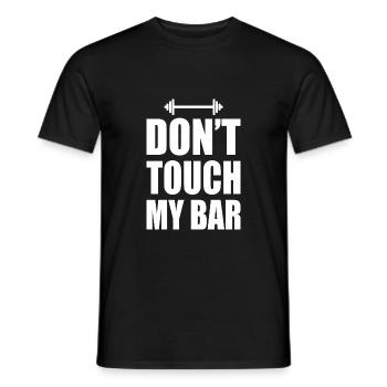 Dont touch my bar - Men's T-Shirt - black - Front - AI Model Male 178 light (178cm)