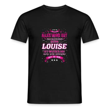 Alles wird gut denn Louise Ist da Outfit - Männer T-Shirt - Schwarz - Vorne - AI Model Male 178 light (178cm)