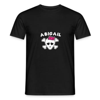 Piratin Abigail Design für Mädchen und Frauen - Männer T-Shirt - Schwarz - Vorne - AI Model Male 178 light (178cm)