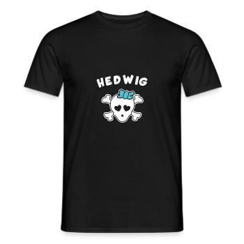 Piratin Hedwig Design für Mädchen und Frauen - Männer T-Shirt - Schwarz - Vorne - AI Model Male 178 light (178cm)