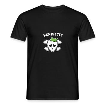 Pirate Henriette Design for girls and women - Men's T-Shirt - black - Front - AI Model Male 178 light (178cm)