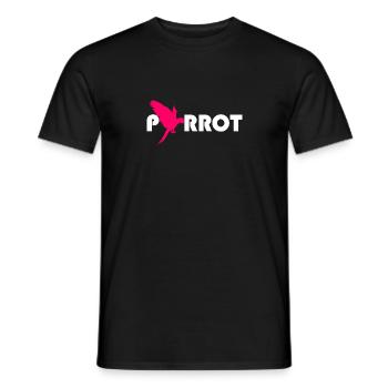 Papagei - Männer T-Shirt - Schwarz - Vorne - AI Model Male 178 light (178cm)