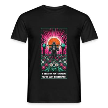Grim Reaper Powerlifting Gym & Musculation - T-shirt homme - noir - Devant - AI Model Male 178 light (178cm)