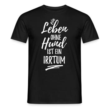 Kein Leben ohne Hund - Männer T-Shirt - Schwarz - Vorne - AI Model Male 178 light (178cm)
