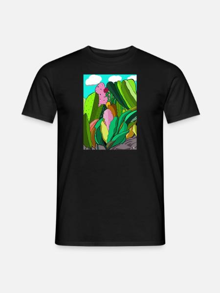 PINK CACTUS - T-shirt homme - noir