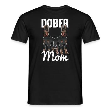 Dobermann Hund Dobermann - Männer T-Shirt - Schwarz - Vorne - AI Model Male 178 light (178cm)