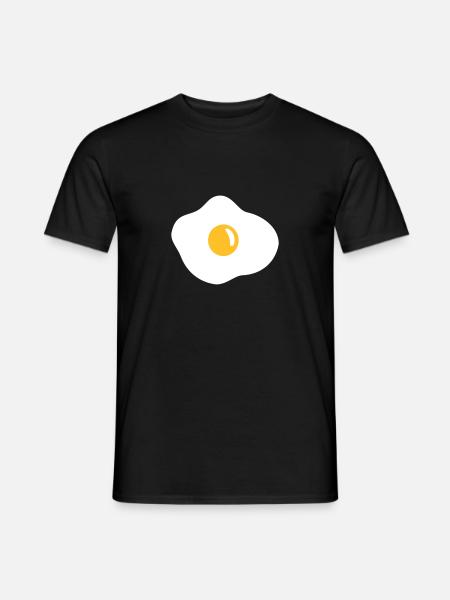 Fried egg - Men's T-Shirt - black
