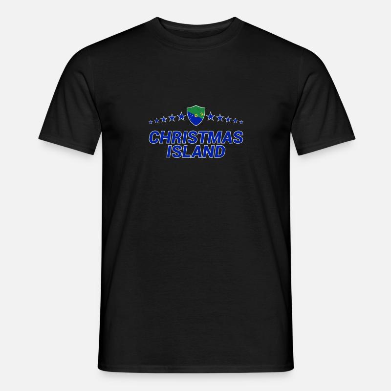 Weihnachtsinsel - Männer T-Shirt - Schwarz
