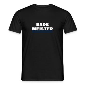 Bademeister - Männer T-Shirt - Schwarz - Vorne - AI Model Male 178 light (178cm)