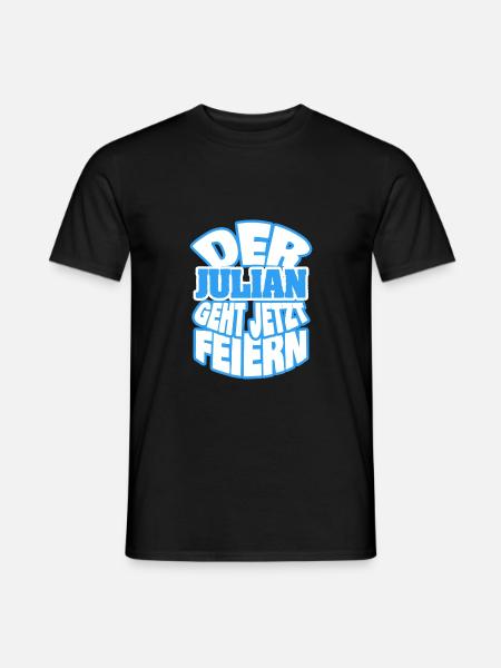 Julian - Männer T-Shirt - Schwarz
